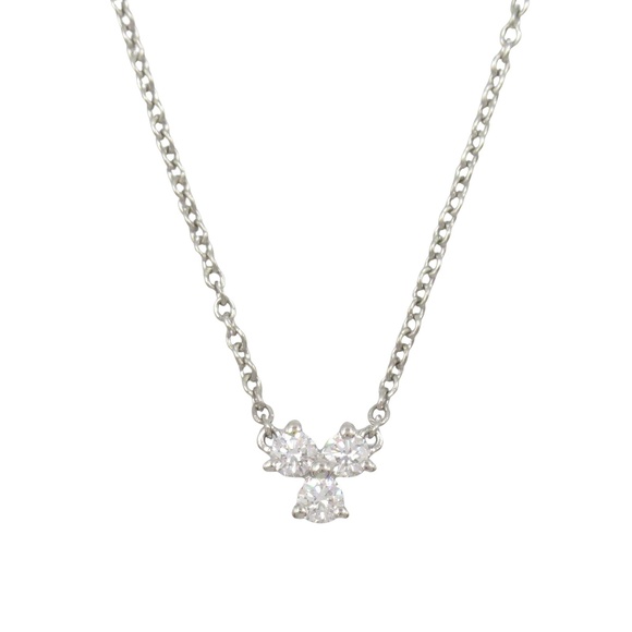 Tiffany Aria Diamond Necklace Platinum Clear - Picture 2 of 7